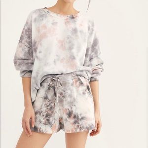 Tie dye washed set FREE PEOPLE 2 PIECES SET